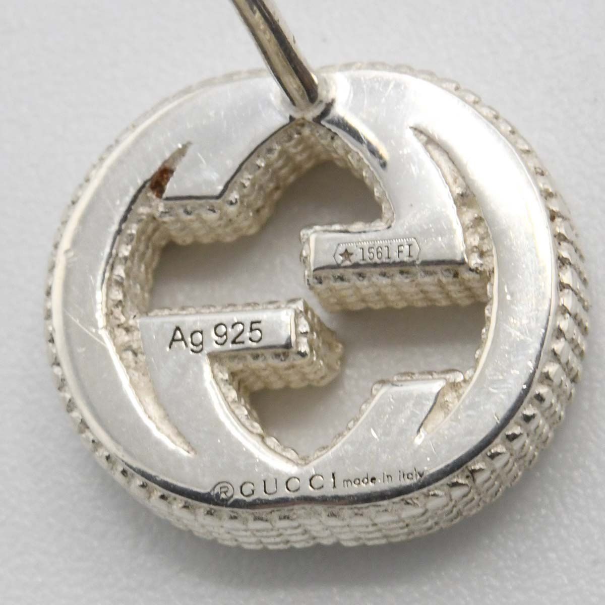 Gucci Earrings Interlocking G 925 Back Bag — view 5