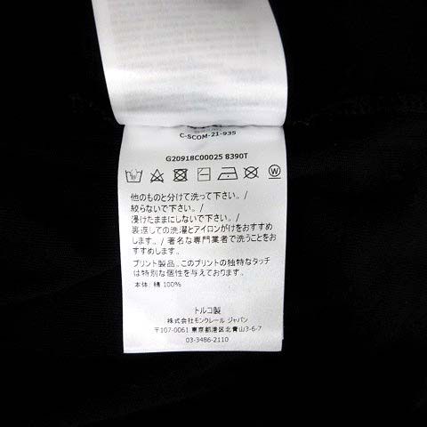 Moncler Mock Neck Logo T-Shirt Short Sleeve Black — view 4