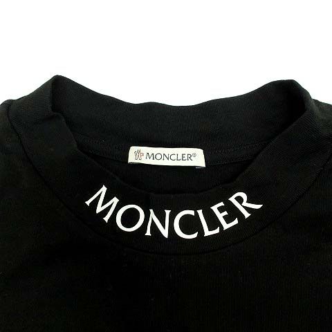 Moncler Mock Neck Logo T-Shirt Short Sleeve Black — view 3