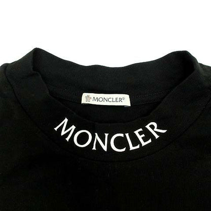 Moncler Mock Neck Logo T-Shirt Short Sleeve Black — view 3