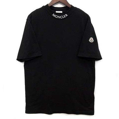 Moncler Mock Neck Logo T-Shirt Short Sleeve Black