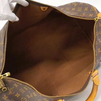 Louis Vuitton Boston Bag Monogram Keepall 55 Brown — view 4