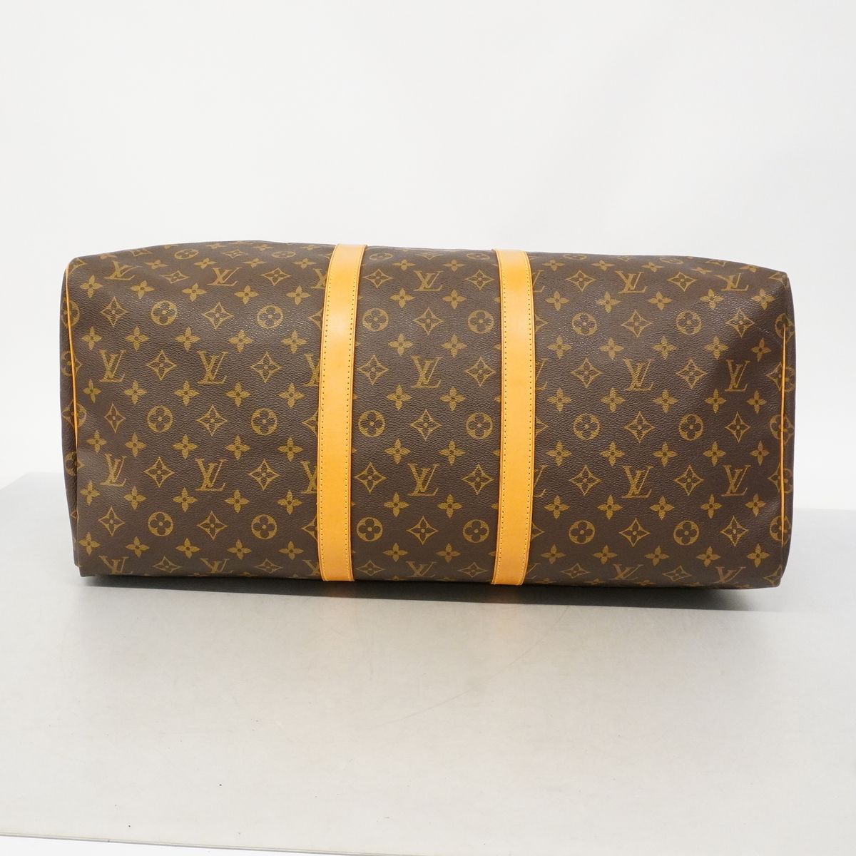 Louis Vuitton Boston Bag Monogram Keepall 55 Brown — view 3