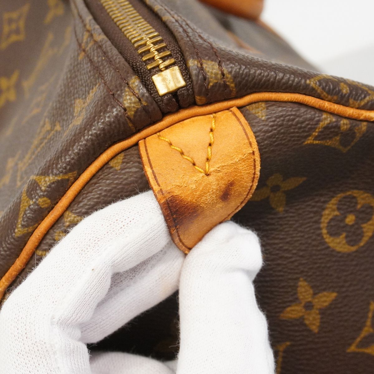 Louis Vuitton Boston Bag Monogram Keepall 55 Brown — view 8