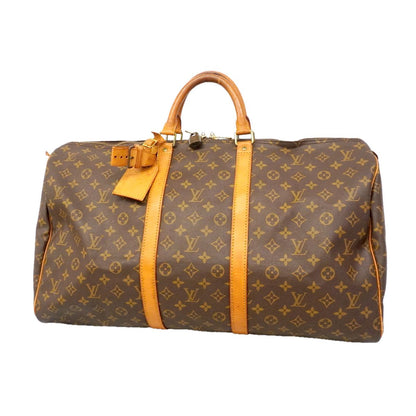 Louis Vuitton Boston Bag Monogram Keepall 55 Brown