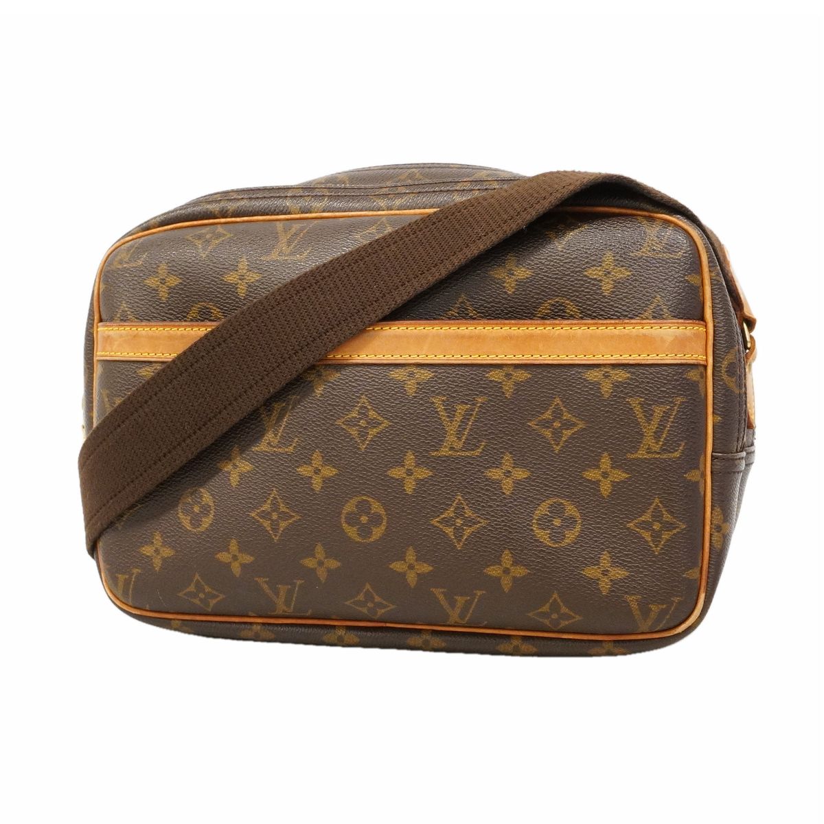 Louis Vuitton Shoulder Bag Monogram Reporter PM Brown