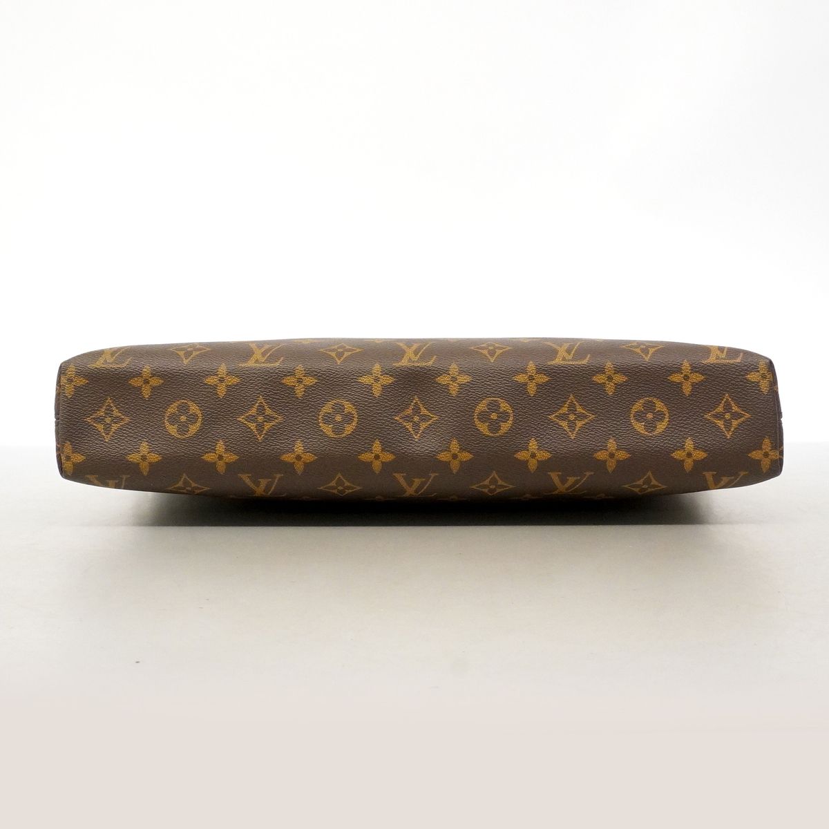 Louis Vuitton Business Bag Monogram Macassar Porte Documents Jour Brown Black — view 3