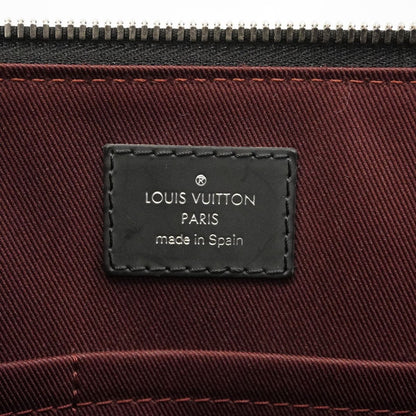 Louis Vuitton Business Bag Monogram Macassar Porte Documents Jour Brown Black — view 5