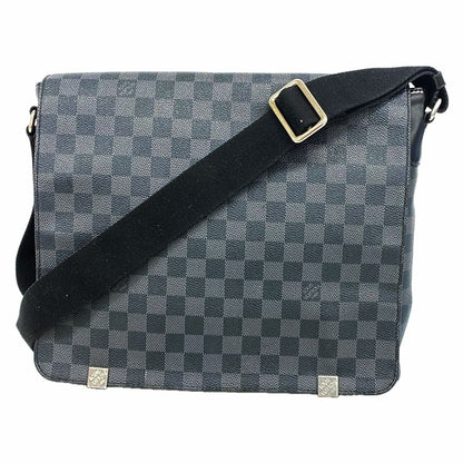 Louis Vuitton Shoulder Bag Damier Graphite District Mmnm Black
