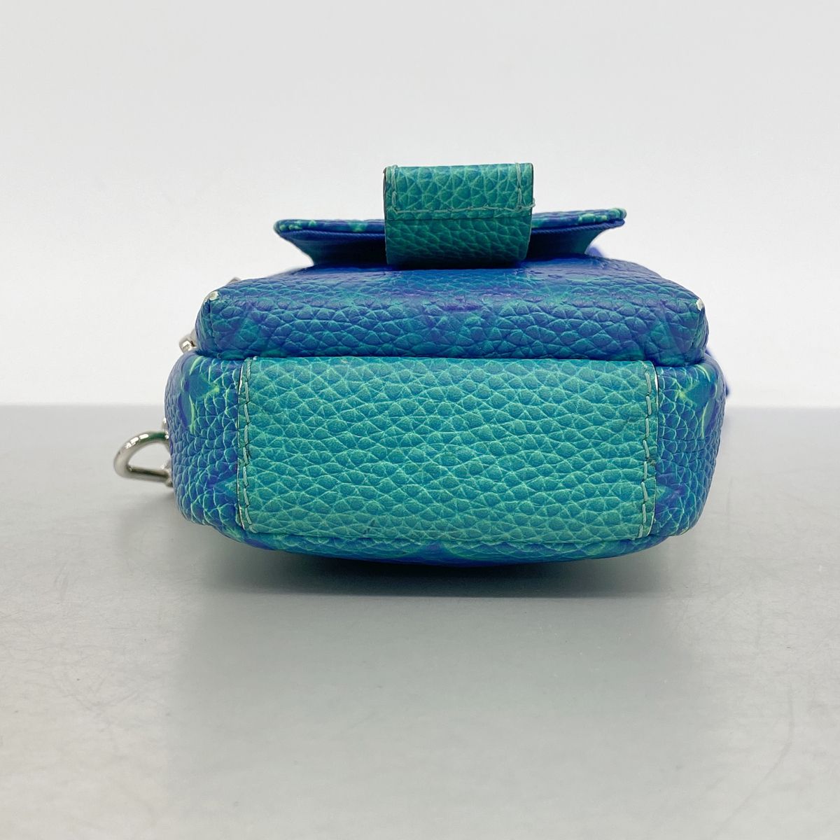 Louis Vuitton Shoulder Bag Taurillon Illusion Double Pouch Blue Vert — view 3