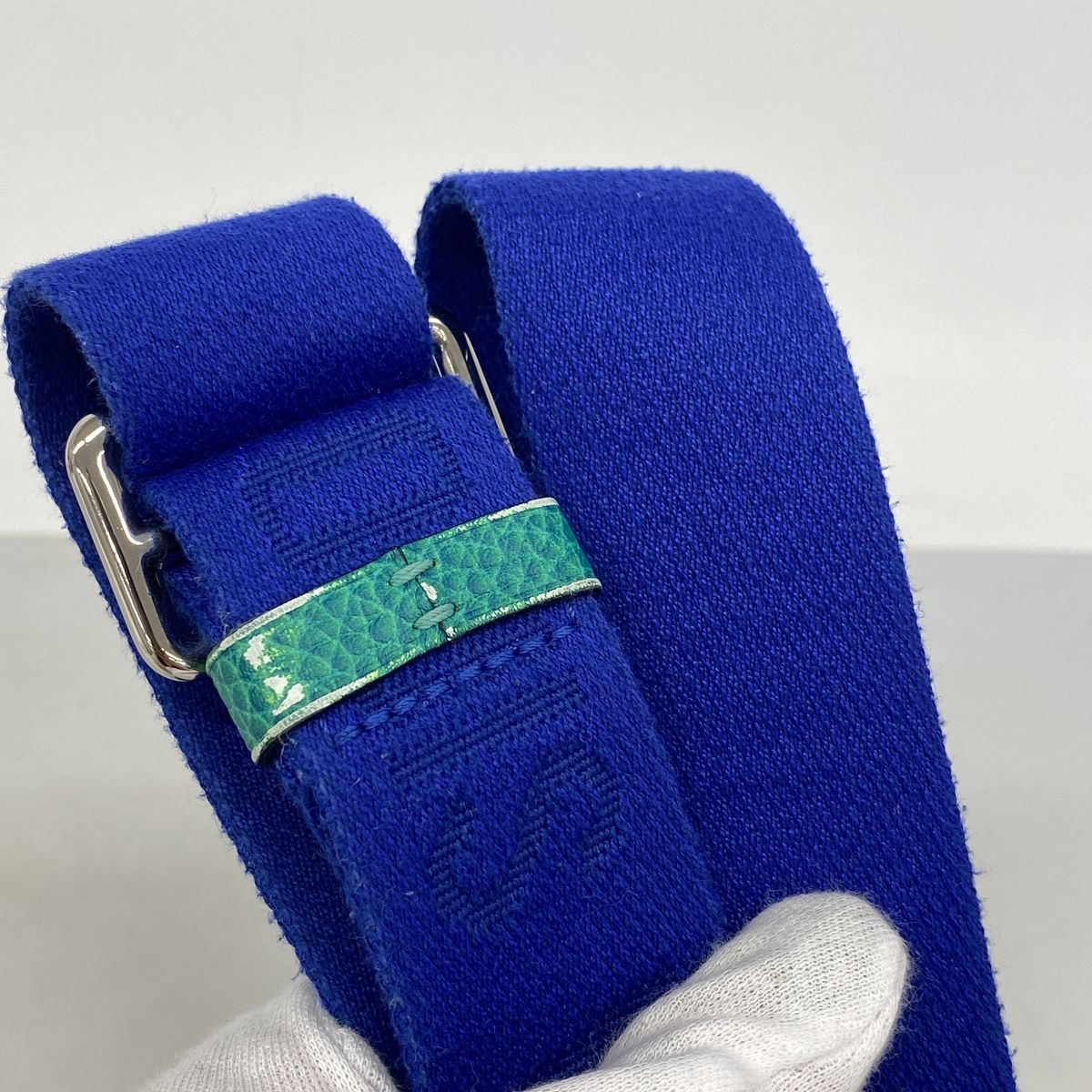 Louis Vuitton Shoulder Bag Taurillon Illusion Double Pouch Blue Vert — view 8