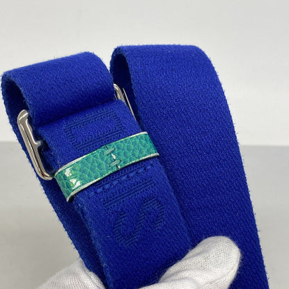 Louis Vuitton Shoulder Bag Taurillon Illusion Double Pouch Blue Vert — view 8