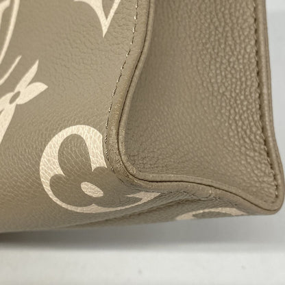 Louis Vuitton Handbag Monogram Empreinte Bicolor On The Go BB Tourterelle Cream — view 6