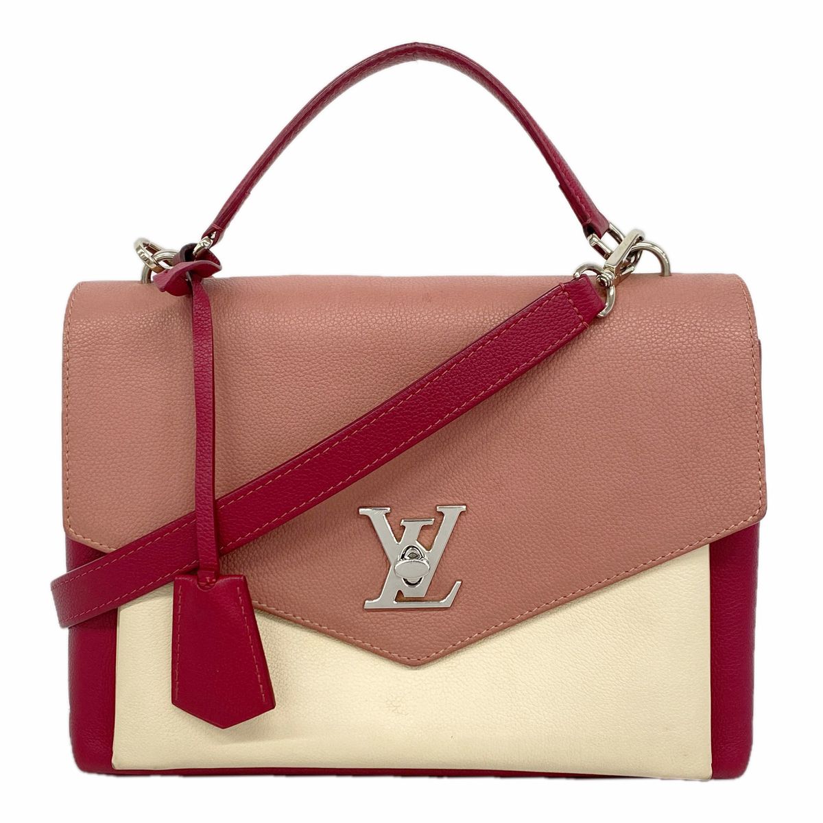 Louis Vuitton Handbag My Lockme Bordeaux Rose Cream 2-Way Bag