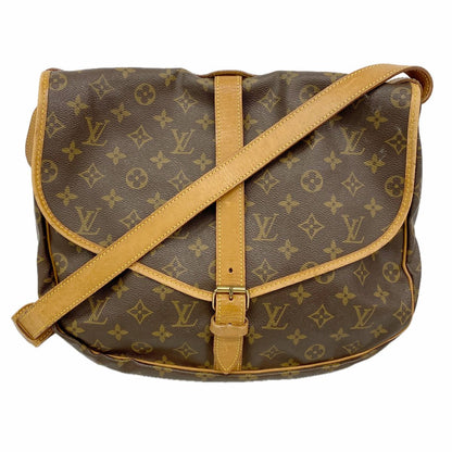 Louis Vuitton Shoulder Bag Monogram Saumur 35 Brown