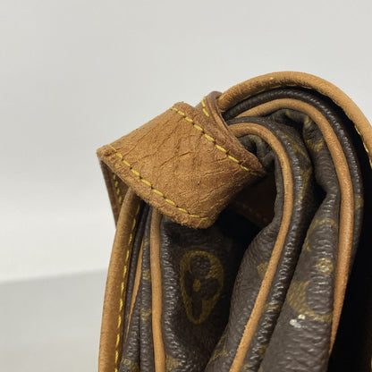 Louis Vuitton Shoulder Bag Monogram Saumur 35 Brown — view 6