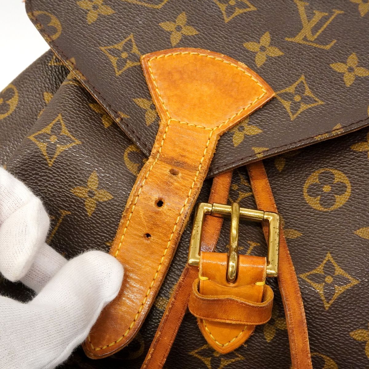 Louis Vuitton Backpack Monogram Montsouris GM Brown — view 8