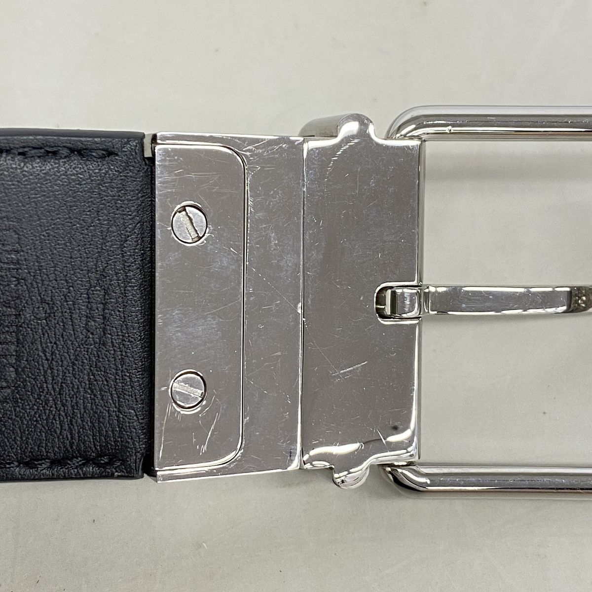 Louis Vuitton Belt Damier Graphite Ceinture Print 40 Gray Black — view 4