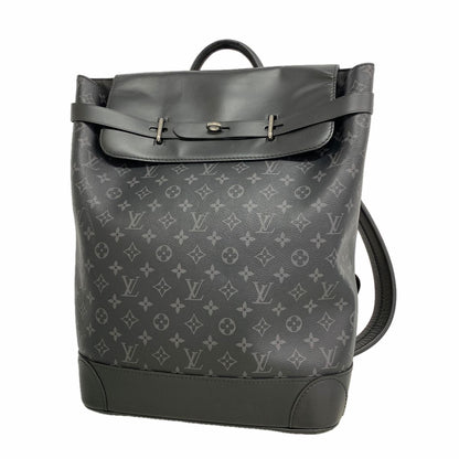 Louis Vuitton Backpack Monogram Eclipse Steamer Black
