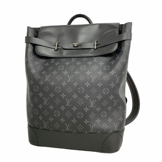 Louis Vuitton Backpack Monogram Eclipse Steamer Black