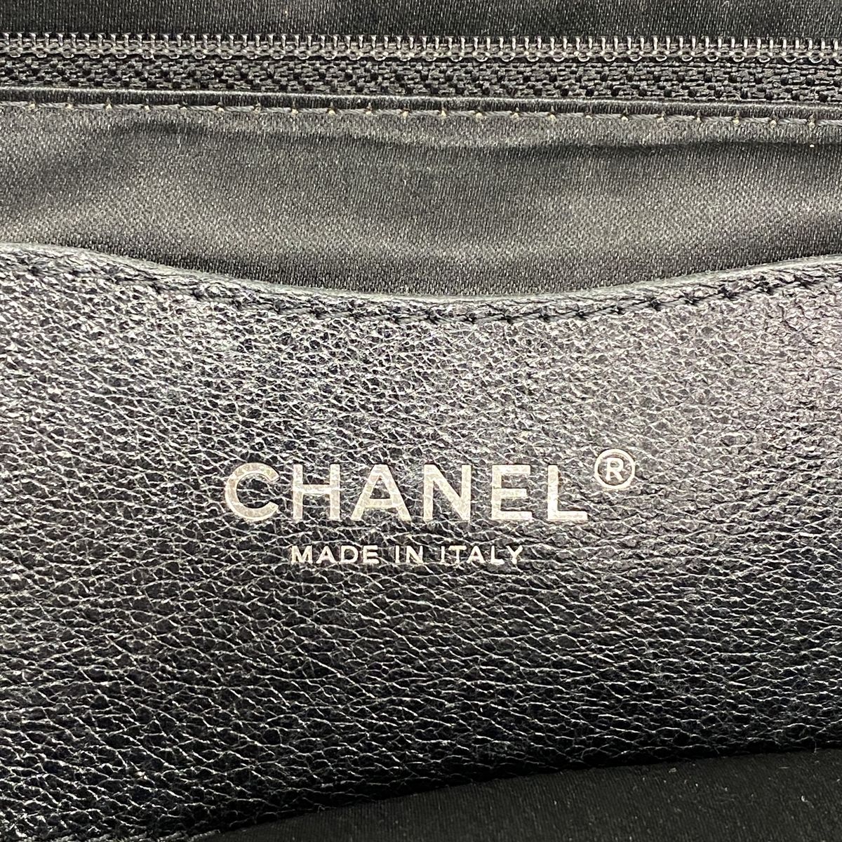 Chanel Tote Bag on the Road Leather Black Silver — view 5