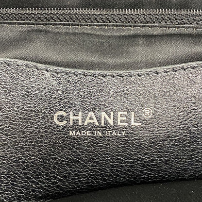 Chanel Tote Bag on the Road Leather Black Silver — view 5