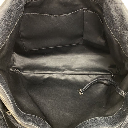 Chanel Tote Bag on the Road Leather Black Silver — view 4