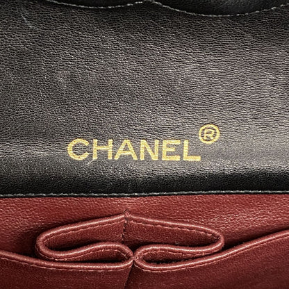Chanel Shoulder Bag Mini Quilted Lambskin Black Gold — view 5