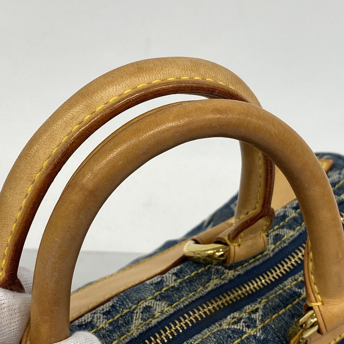Louis Vuitton Handbag Monogram Denim Neo Speedy Blue — view 7