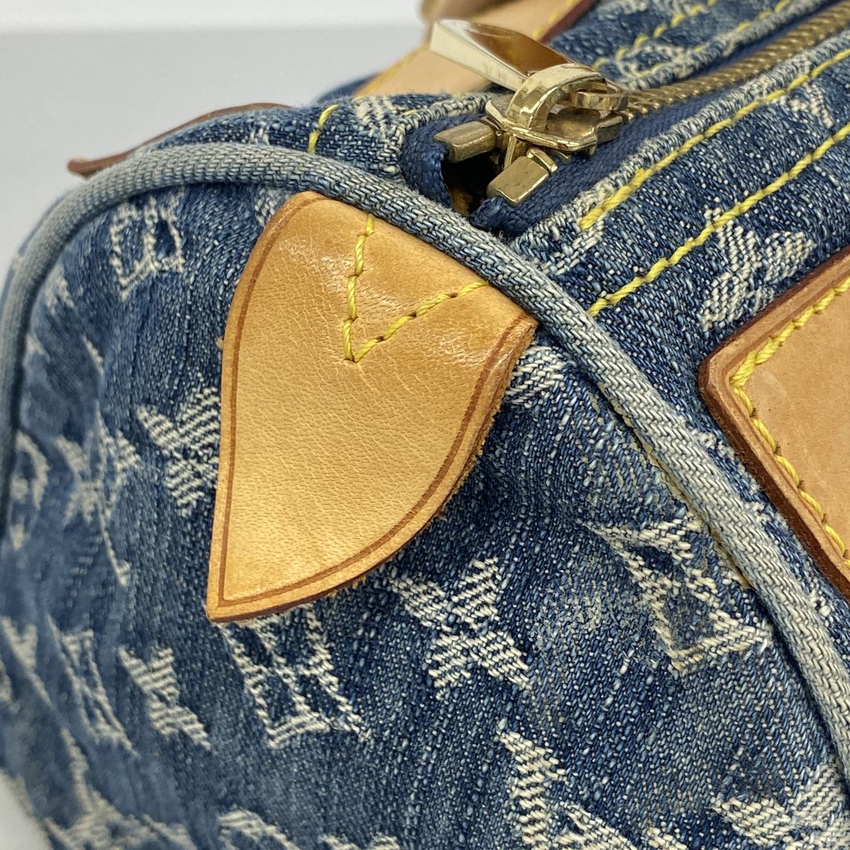 Louis Vuitton Handbag Monogram Denim Neo Speedy Blue — view 8