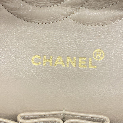 Chanel Shoulder Bag Quilted Lambskin Beige Gold — view 5