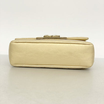 Chanel Shoulder Bag Quilted Lambskin Gold — view 3
