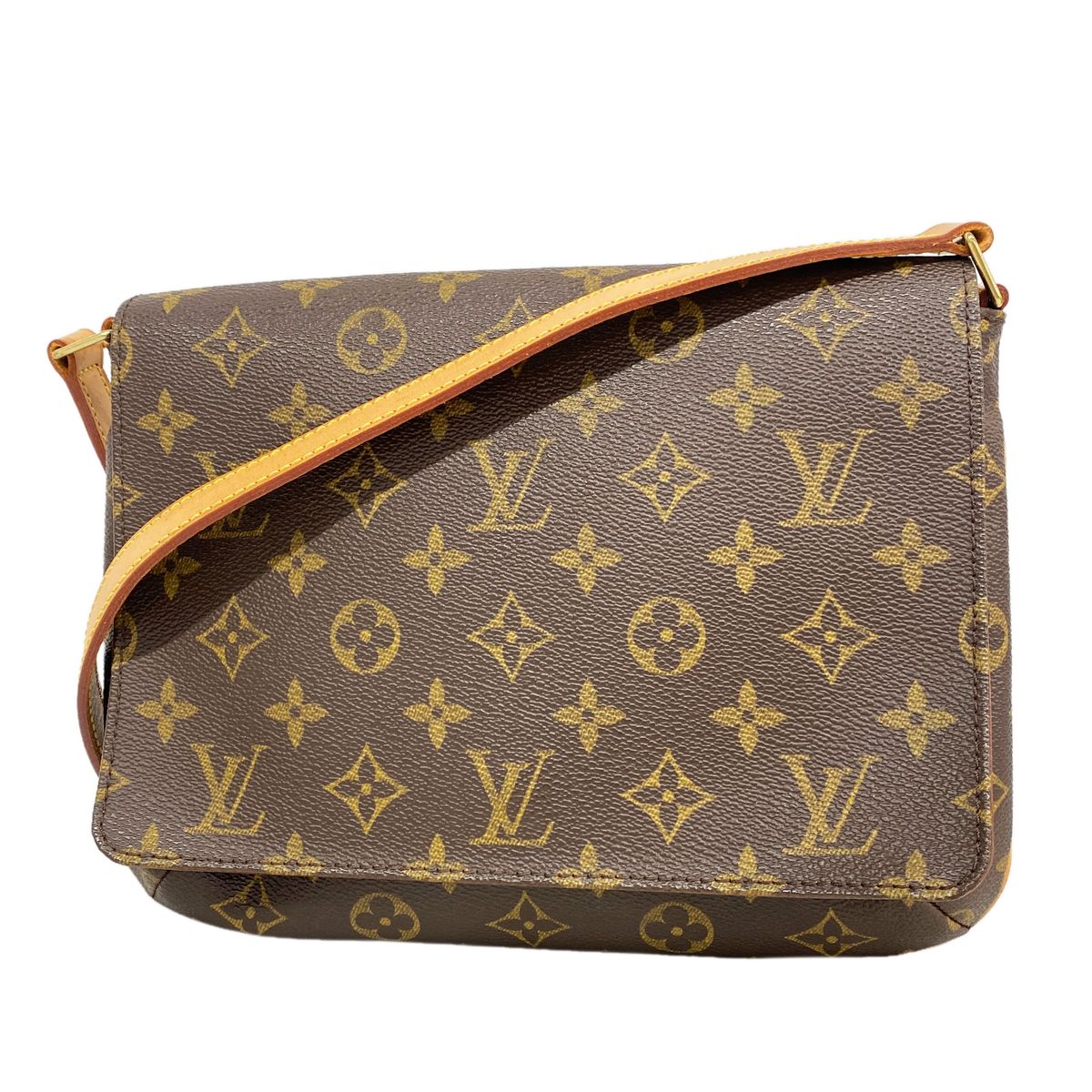 Louis Vuitton Shoulder Bag Monogram Musette Tango Short Strap Brown