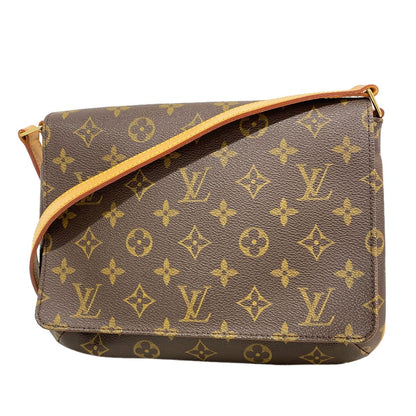 Louis Vuitton Shoulder Bag Monogram Musette Tango Short Strap Brown