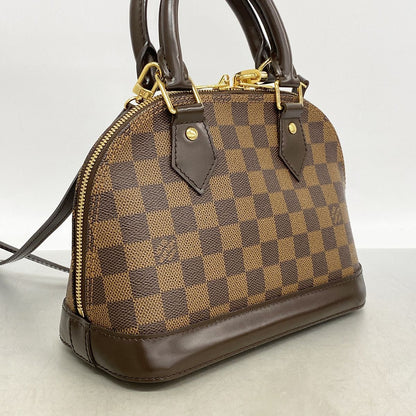 Louis Vuitton Handbag Damier Alma BB Ebene 2-Way Bag — view 2
