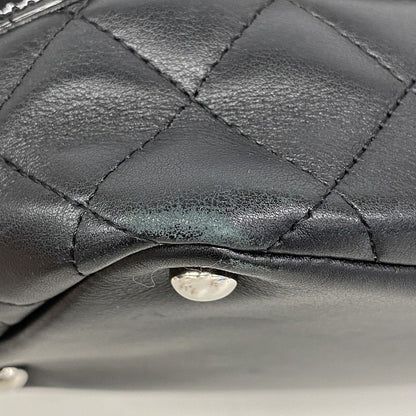 Chanel Tote Bag Cambon Leather Black Silver — view 6