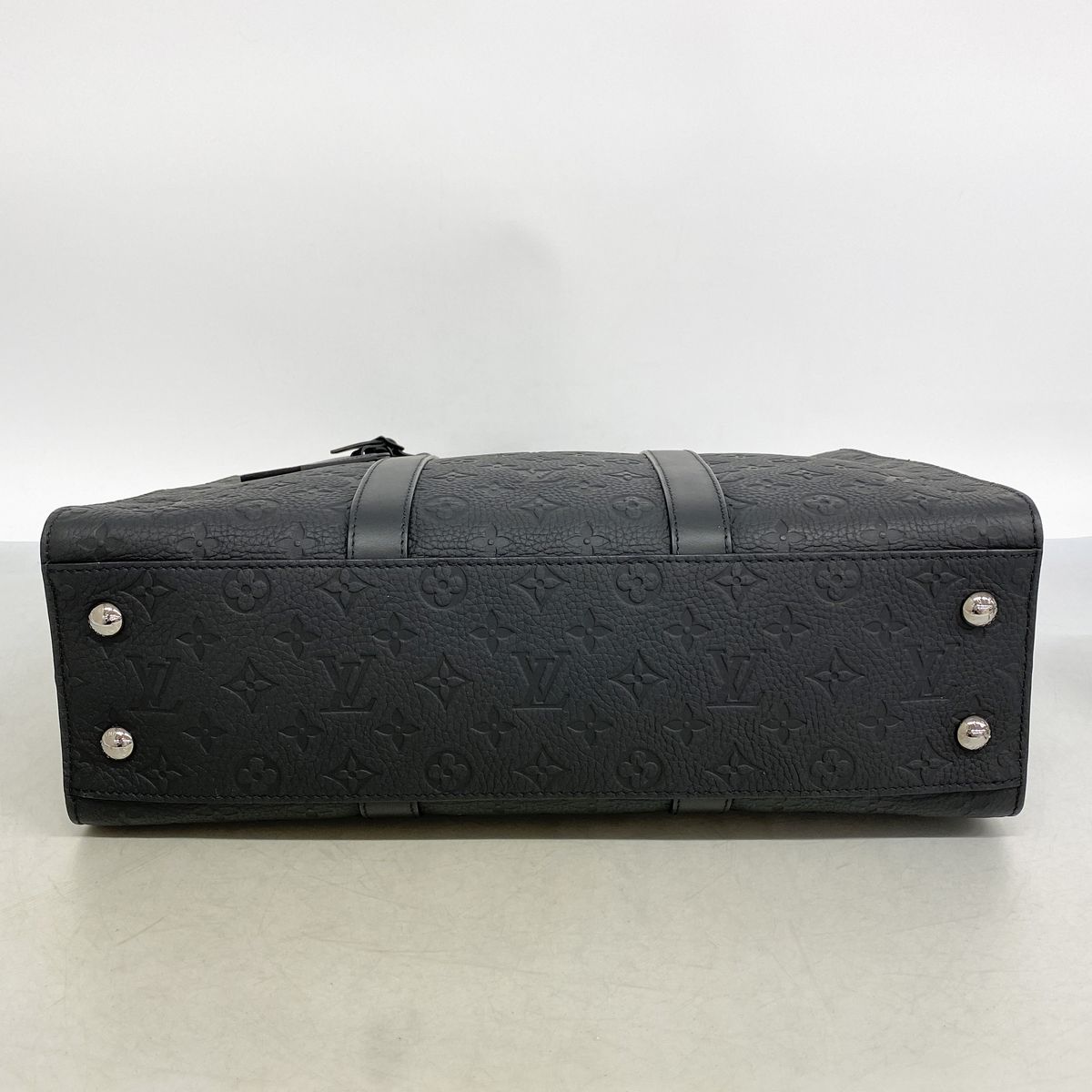 Louis Vuitton Tote Bag Taurillon Sac Plat Black 2-Way — view 3