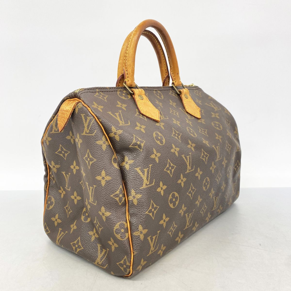 Louis Vuitton Handbag Monogram Speedy 30 Brown — view 2