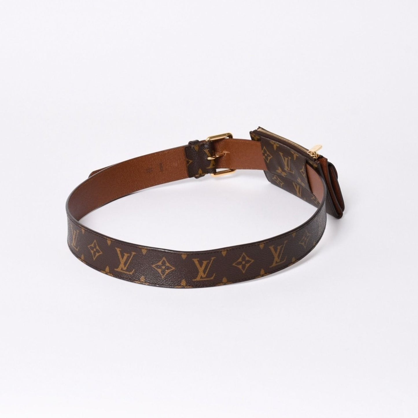 Louis Vuitton Ceinture Pochette Duo Waist Pouch Belt 95/38 Monogram — view 4