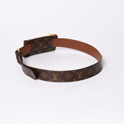 Louis Vuitton Ceinture Pochette Duo Waist Pouch Belt 95/38 Monogram — view 5