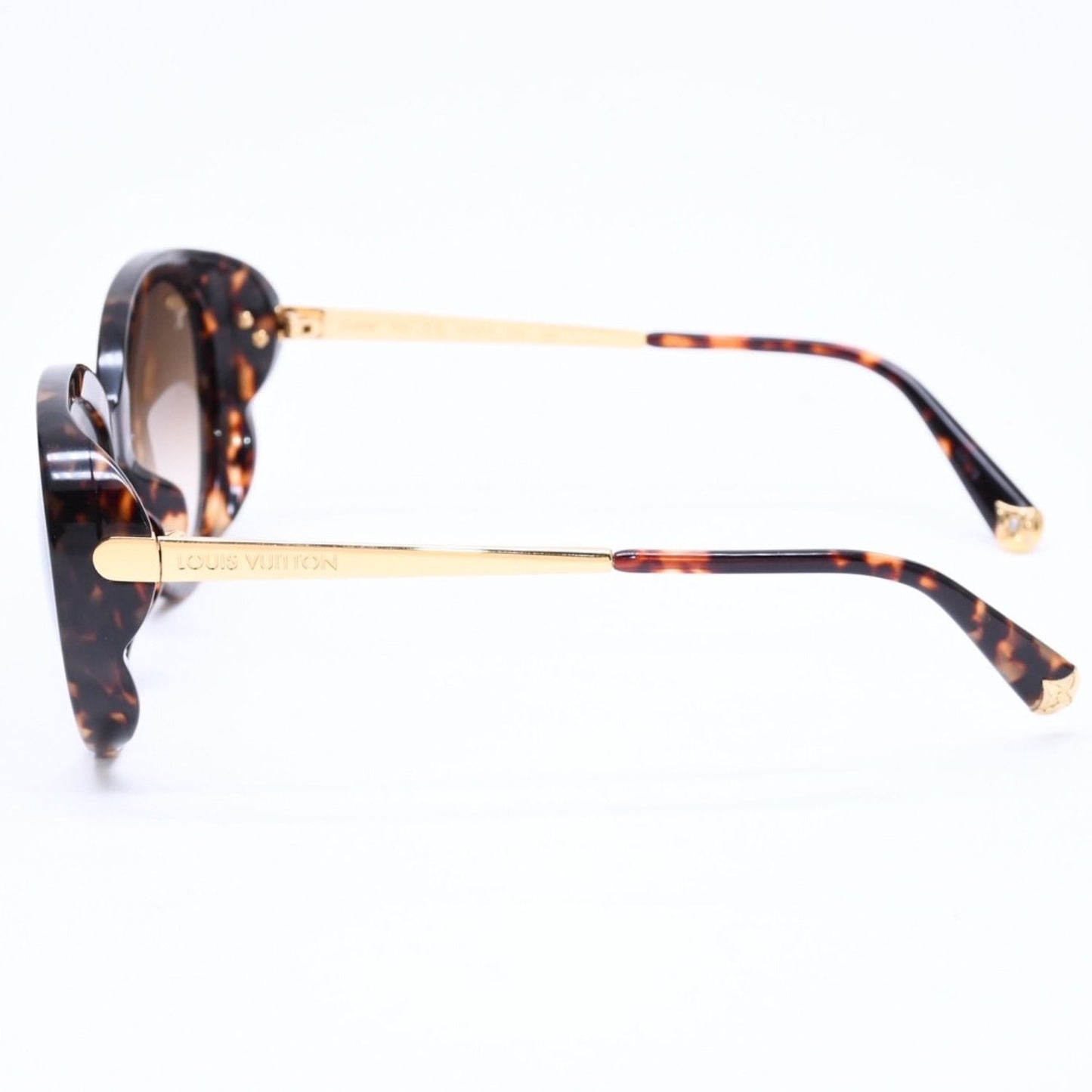 Louis Vuitton LV Blue Bell Sunglasses Eyewear Tortoiseshell Color Gold — view 6