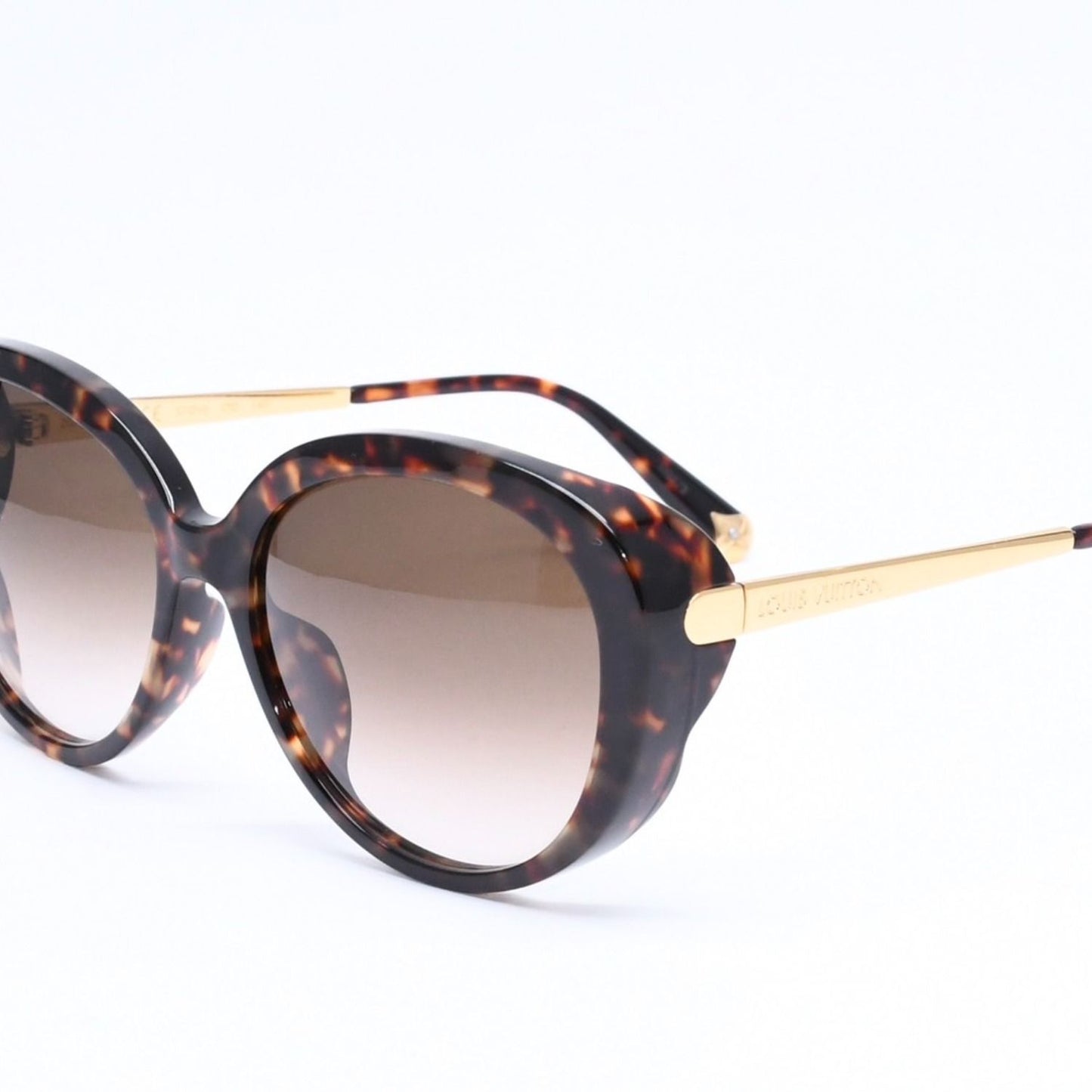 Louis Vuitton LV Blue Bell Sunglasses Eyewear Tortoiseshell Color Gold — view 3