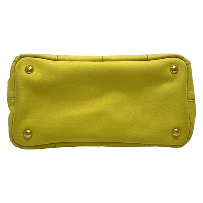 Prada Tote Bag Canapa Yellow — view 5