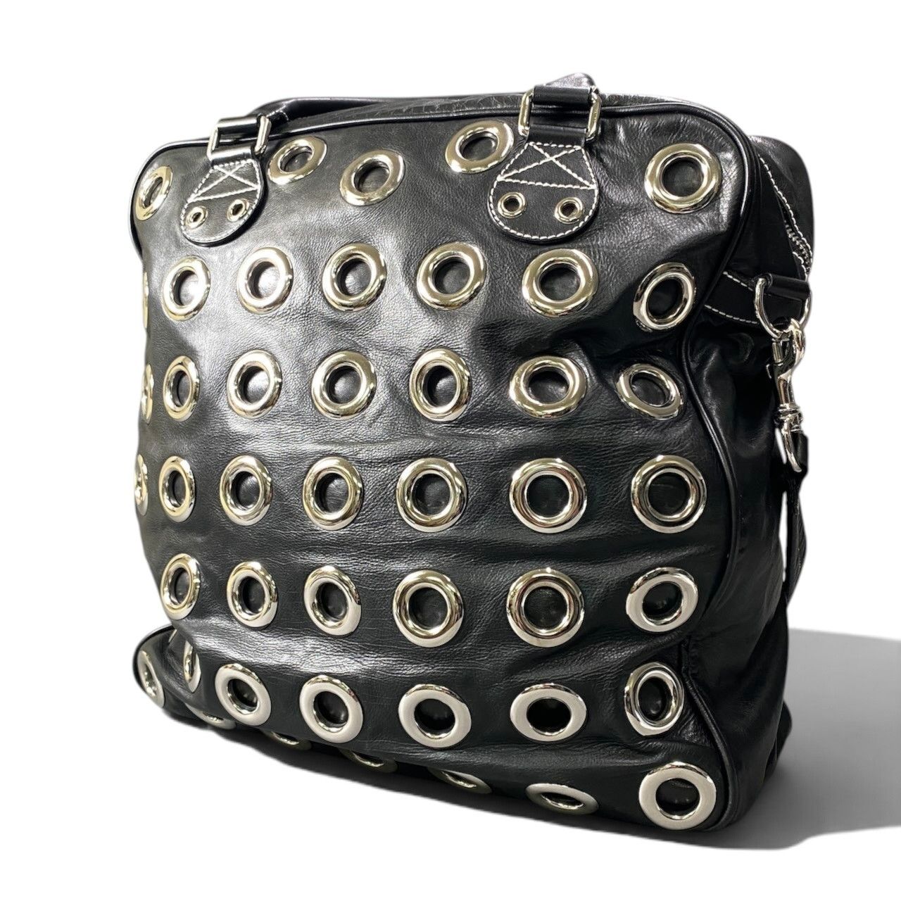 Gucci Archive Grommet 2-Way Shoulder Bag Black — view 2