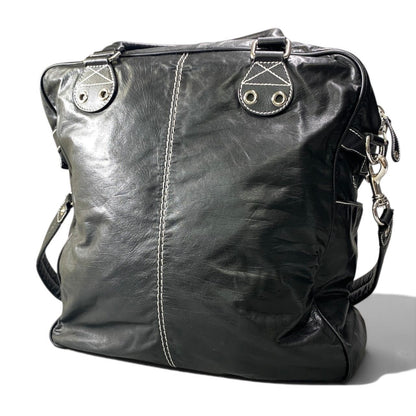 Gucci Archive Grommet 2-Way Shoulder Bag Black — view 5