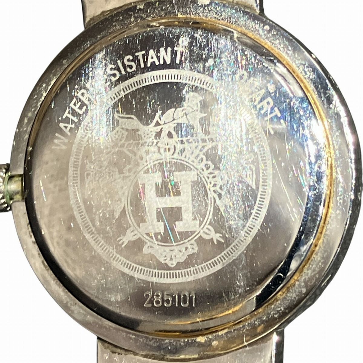 Hermes Clipper Watch Gross SS Quartz White Dial — view 5