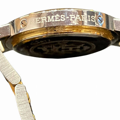 Hermes Clipper Watch Gross SS Quartz White Dial — view 7