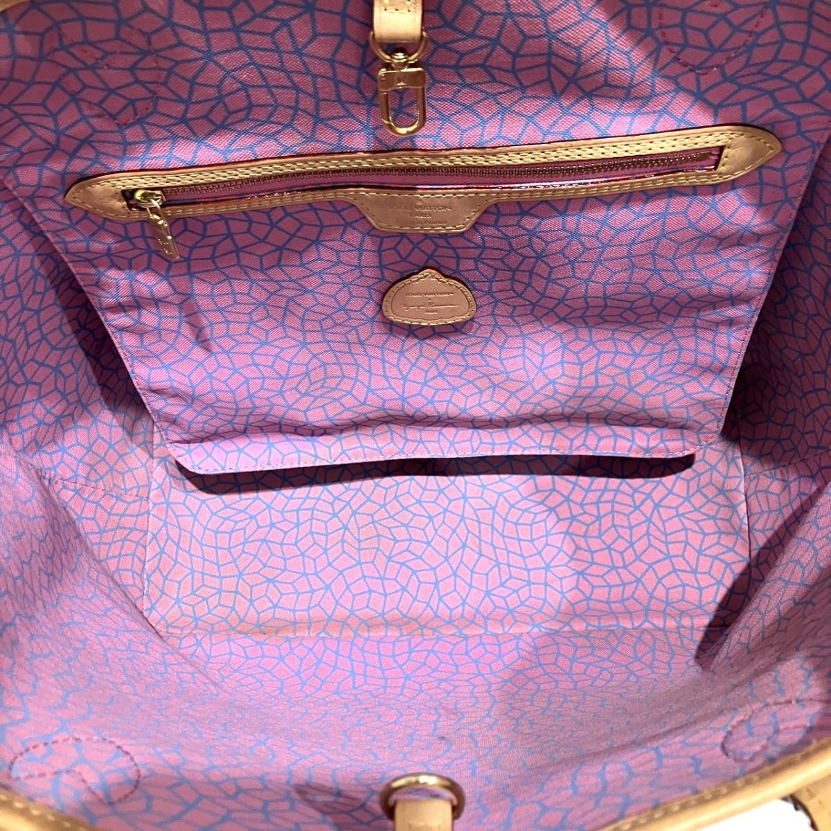 Louis Vuitton Neverfull MM Yayoi Kusama Collaboration Monogram Tote Bag Canvas — view 5