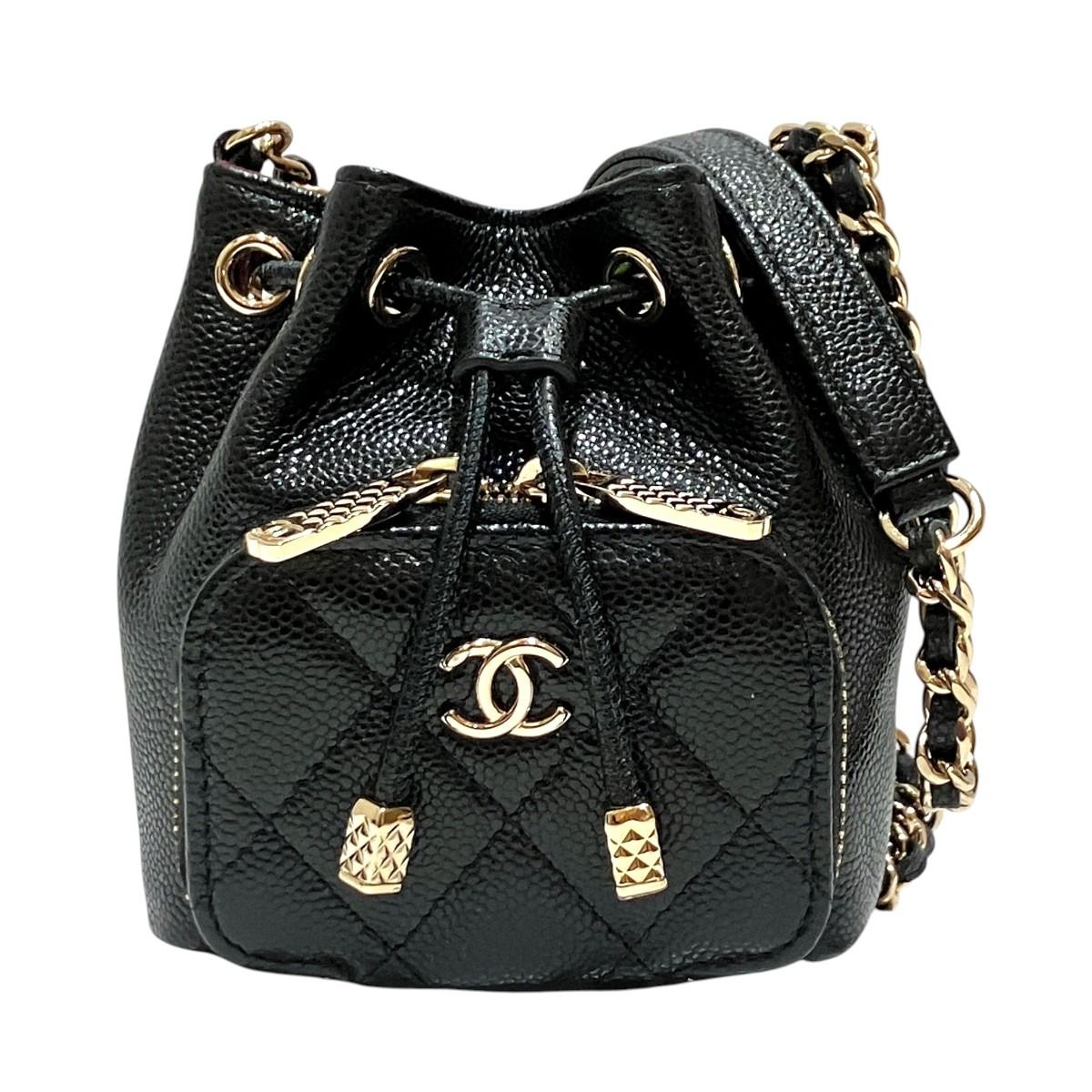 Chanel Quilted Shoulder Bag Caviar Leather