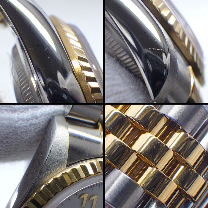 Rolex Watch Datejust Arabic Index White Dial 18k Yellow Gold SS Automatic — view 6